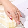 Fancy Design Brass Finger Rings For Women RJEW-BB13141-8-3