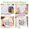 DIY Flower Pattern Embroidery Beginner Kits DIY-TAC0020-38-5
