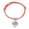 3Pcs 3 Styles Adjustable Korean Waxed Polyester Cord Bracelets for Women BJEW-JB11163-3