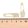 Brass Micro Pave Cubic Zirconia Pendants KK-C162-049G-3