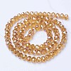 Electroplate Glass Beads Strands EGLA-A034-T10mm-B05-2