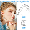 300Pcs 304 Stainless Steel Earring Hooks STAS-BBC0004-50-2