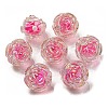 UV Plating Rainbow Iridescent Acrylic Beads LS-OACR-P010-20G-1