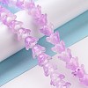 Transparent Glass Beads Strands LAMP-H061-01C-03-2