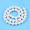 Transparent Spray Painted Glass Beads Strands GLAA-N001-40-3