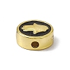 Real 18K Gold Plated Brass Enamel Beads KK-F814-05G-03-3