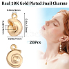 20Pcs Brass Charms KK-BBC0010-34-2