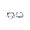 Tarnish Resistant 304 Stainless Steel Split Rings STAS-E010-7x0.6mm-2-1