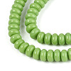 Opaque Spray Painted Glass Beads GLAA-ZX008-4mm-18B-3