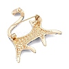 Alloy Rhinestone Lapel Pins for Backpack Clothes JEWB-P055-06G-02-2