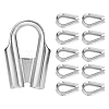 AHANDMAKER 11Pcs 2 Style 304 Stainless Steel Wire Guardians STAS-GA0001-17-1