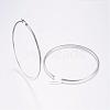 Tarnish Resistant 304 Stainless Steel Big Hoop Earrings EJEW-F105-14P-2