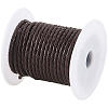 8M Braided Cowhide Leather Cord NWIR-3.0-02B-1