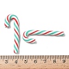 Christmas Candy Cane Handmade Polymer Clay Beads CLAY-P005-04G-3
