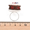 Afternoon Tea Resin & Plastic Adjustable Finger Rings for Women RJEW-K317-01E-3