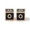 Rack Plating Brass Enamel Beads KK-B060-04G-01O-2