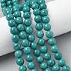 Natural Magnesite Beads Strands G-K244-02-8mm-03-5