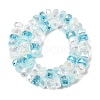 Ombre Effect Electroplate Glass Beads EGLA-F168-01-2