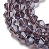 Transparent Electroplate Glass Beads Strands LS-GLAA-F029-4mm-C04-3