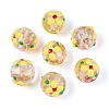 Luminous Handmade Gold Sand Lampwork Beads LAMP-N035-04F-1