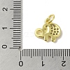 Real 18K Gold Plated Brass Pave Cubic Zirconia Pendants KK-M283-02D-01-3