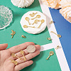 16Pcs 4 Styles Brass Pendants KK-TA0009-03-6