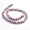Handmade Silver Foil Glass Round Beads X-FOIL-I005-02B-2