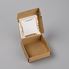 Square Foldable Kraft Paper Boxes CON-WH0083-15-2