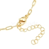 Brass Paperclip Chain Bracelet Making KK-CBADBBF-04G-2