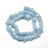 Natural Aquamarine Chip Beads Strands X-G-E271-96-3