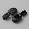 Plastic Zipper Pull Cord Lock Cord Ends KY-WH0046-88C-03-2