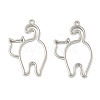 Alloy Open Back Bezel Pendants X-FIND-L025-02P-1