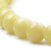 Natural Lemon Jade Beads Strands G-S259-46-6mm-3