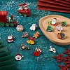 Yilisi 18Pcs 18 Style Christmas Bell & Tree & Sock & Snowman & Candy Cane Enamel Pin JEWB-YS0001-10-6