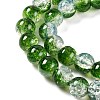 Transparent Crackle Baking Paint Glass Beads Strands DGLA-T003-01C-M-4