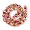 Handmade Foil Glass Beads Strands FOIL-N033-02A-2