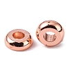 Brass Flat Round Spacer Beads X-KK-M085-13RG-NR-1