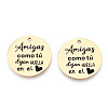 201 Stainless Steel Pendants STAS-T064-37G-30-2
