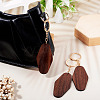 Walnut Wood Pendant Keychains KEYC-TAC0034-06B-8