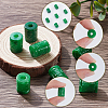 10Pcs Natural Myanmar Jade Beads G-SP0001-50-6