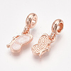 Sparkling Alloy European Dangle Charms MPDL-S067-021RG-B-2