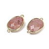 Natural Rhodonite Faceted Connector Charms G-K347-11G-17-2