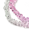 Transparent Glass Bead Strands GLAA-H023-02D-4