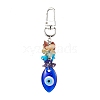 Blue Evil Eye Lampwork Pendant Decooration HJEW-JM01969-05-1