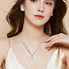 10Pcs 667 Stainless Steel Paperclip Chain Necklaces NJEW-BBC0001-48B-P-4