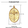 304 Stainless Steel Pendants STAS-OY014-80G-2
