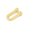 Rack Plating Brass U Shape Links Buckle for Dress Lingria Bikini Swimming Wear Accessories KK-A224-24B-G-2