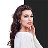 Vintage Flower Stud Earrings for Women JE1095C-6