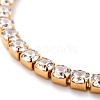 304 Stainless Steel Rhinestone Strass Chain Bracelets STAS-B021-14-2