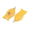 Dyed Natural White Jade Pendants G-Z134-06G-01-2